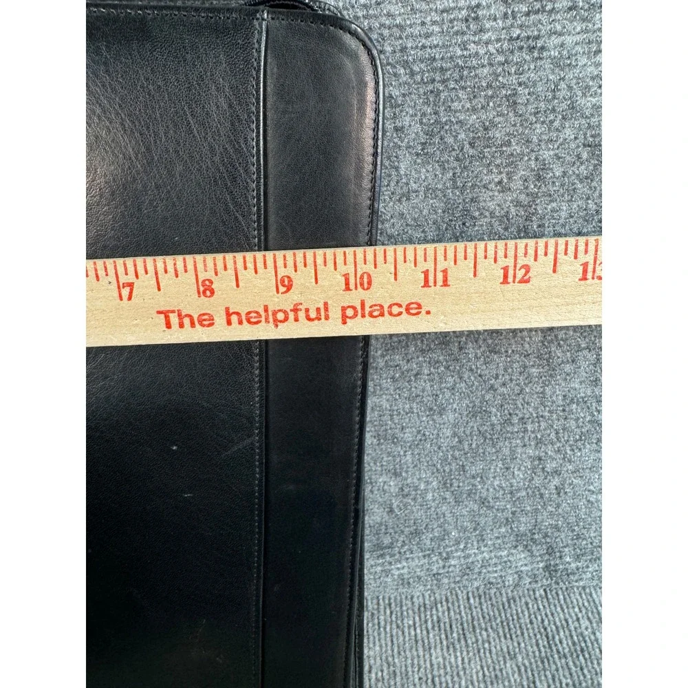 Osgood Marley Black Leather Zip Around Portfolio Organizer Business Folder
